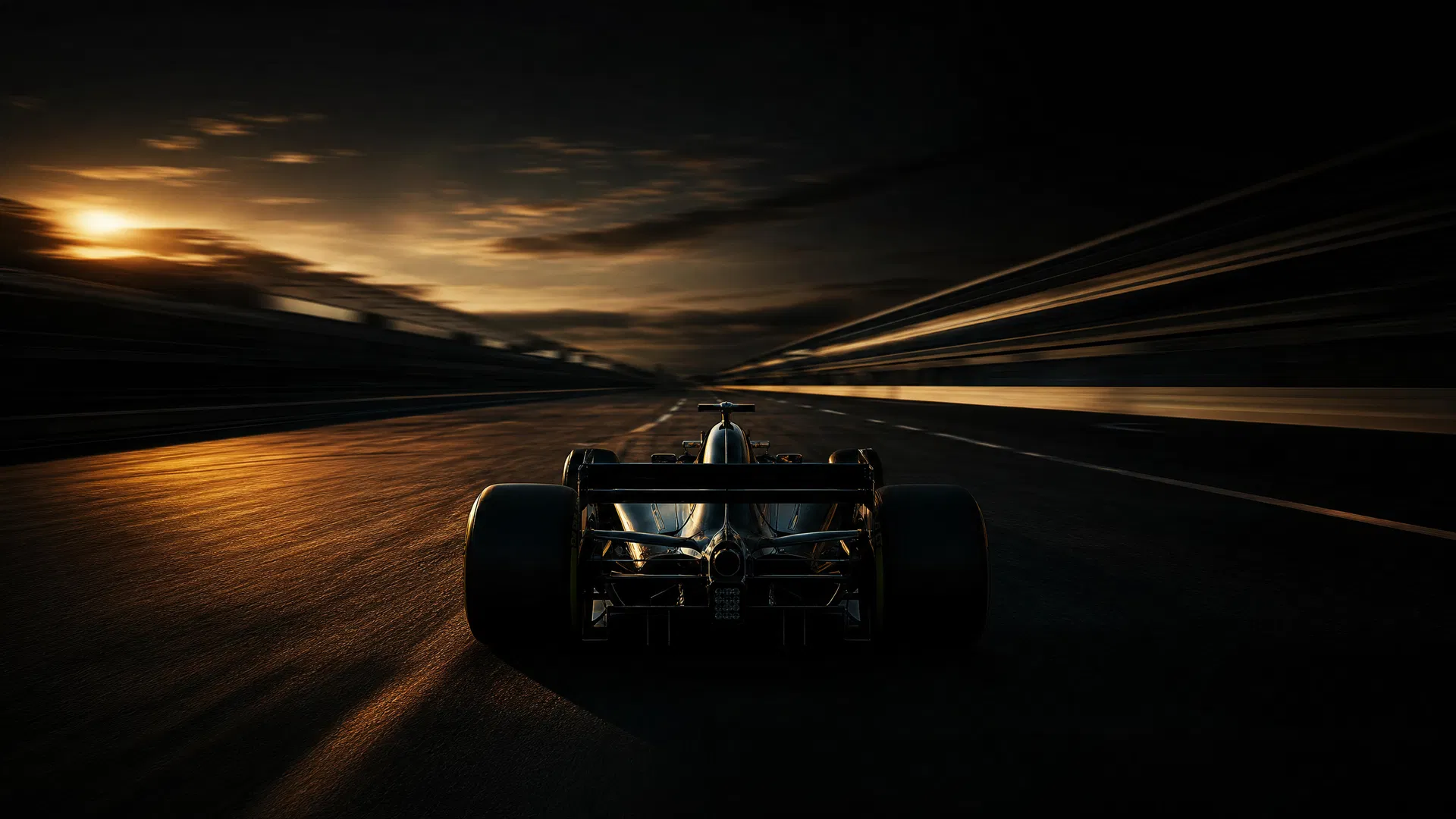 Race car on a dark track, The Dead Zone Session